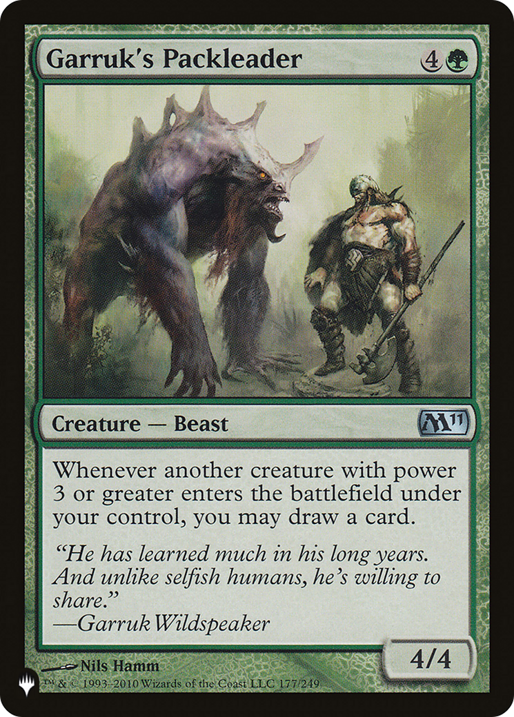 Garruk's Packleader [The List] | Deep Dive Games St. Marys