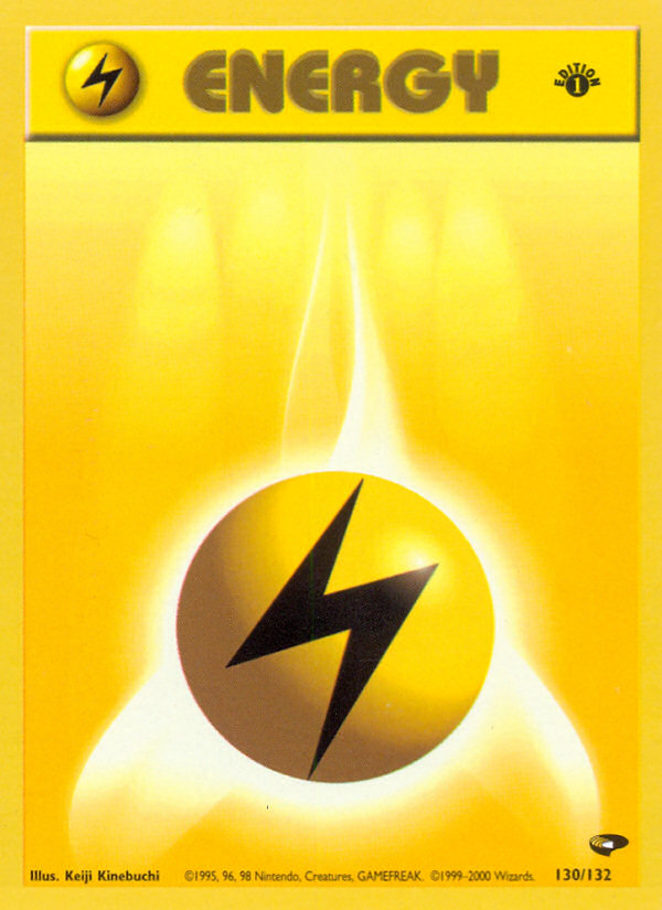 Lightning Energy (130/132) [Gym Challenge 1st Edition] | Deep Dive Games St. Marys