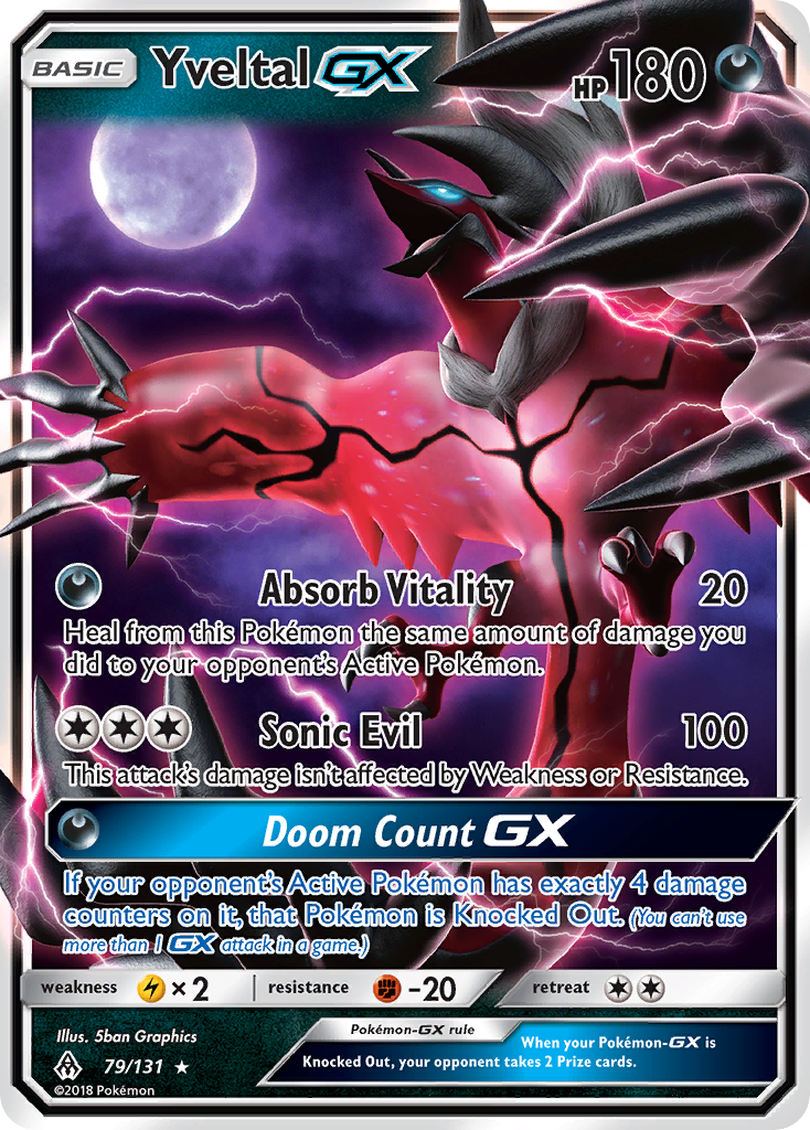 Yveltal GX (79/131) [Sun & Moon: Forbidden Light] | Deep Dive Games St. Marys