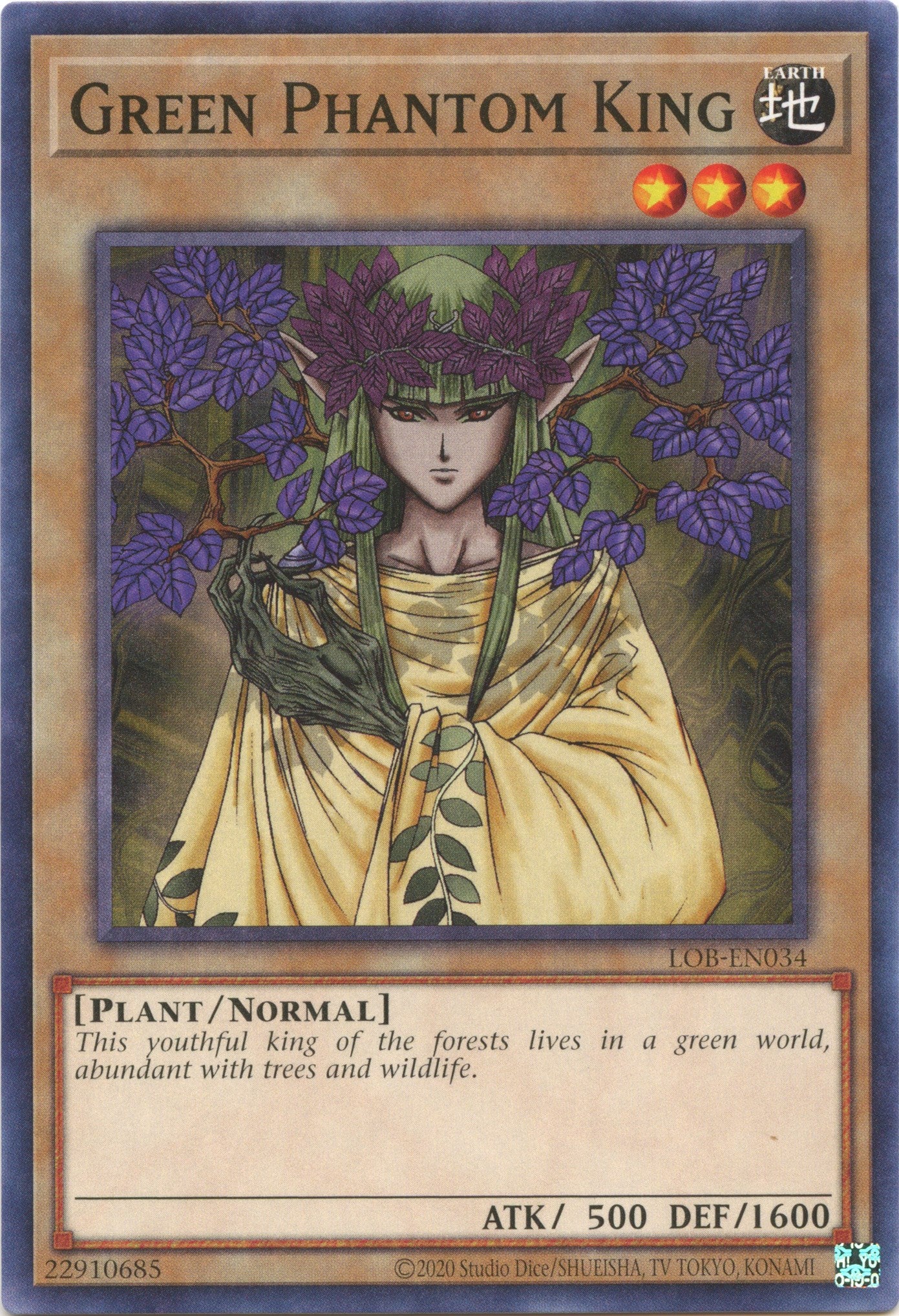 Green Phantom King (25th Anniversary) [LOB-EN034] Common | Deep Dive Games St. Marys