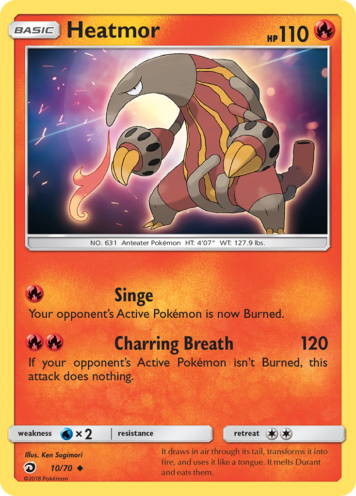 Heatmor (10/70) [Sun & Moon: Dragon Majesty] | Deep Dive Games St. Marys