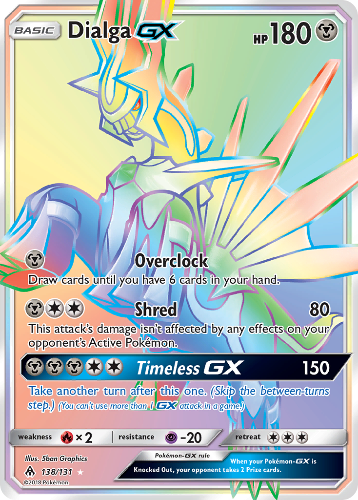 Dialga GX (138/131) [Sun & Moon: Forbidden Light] | Deep Dive Games St. Marys