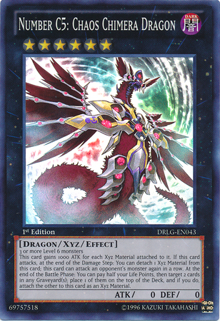 Number C5: Chaos Chimera Dragon [DRLG-EN043] Super Rare | Deep Dive Games St. Marys