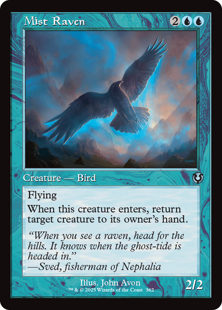 Mist Raven (Retro Frame) [Innistrad Remastered] | Deep Dive Games St. Marys