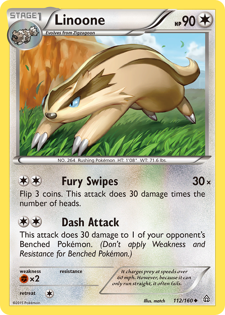 Linoone (112/160) [XY: Primal Clash] | Deep Dive Games St. Marys