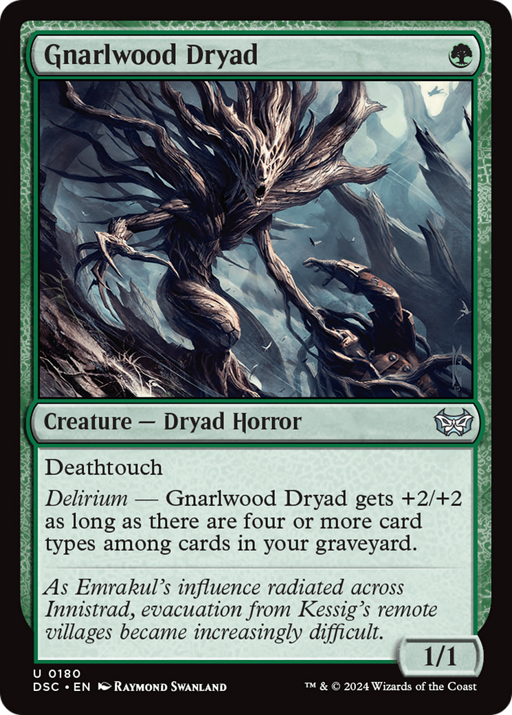 Gnarlwood Dryad [Duskmourn: House of Horror Commander] | Deep Dive Games St. Marys