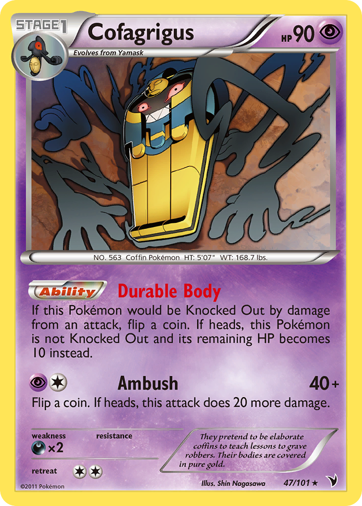 Cofagrigus (47/101) [Black & White: Noble Victories] | Deep Dive Games St. Marys