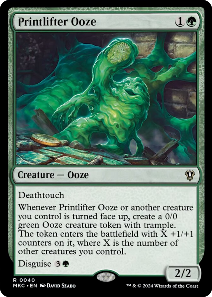 Printlifter Ooze [Murders at Karlov Manor Commander] | Deep Dive Games St. Marys