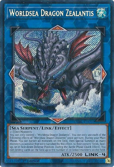 Worldsea Dragon Zealantis [DABL-EN050] Secret Rare | Deep Dive Games St. Marys