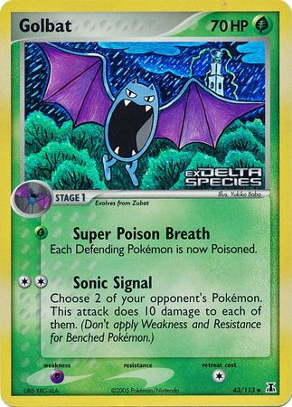 Golbat (43/113) (Stamped) [EX: Delta Species] | Deep Dive Games St. Marys