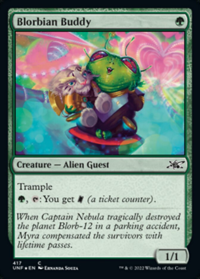 Blorbian Buddy (Galaxy Foil) [Unfinity] | Deep Dive Games St. Marys