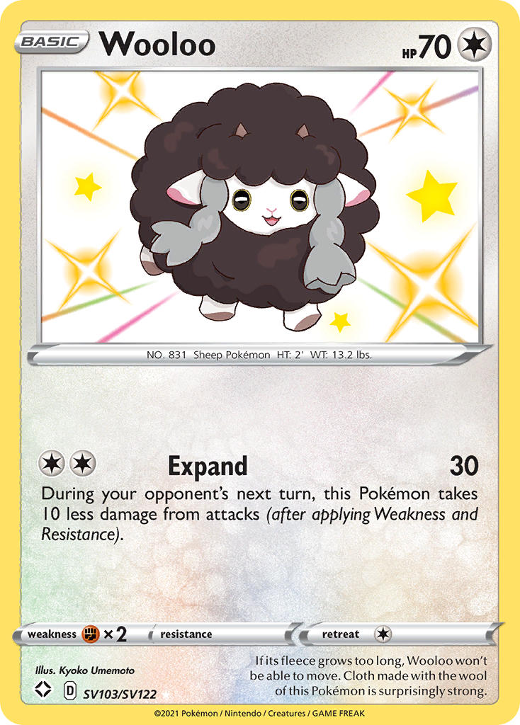 Wooloo (SV103/SV122) [Sword & Shield: Shining Fates] | Deep Dive Games St. Marys