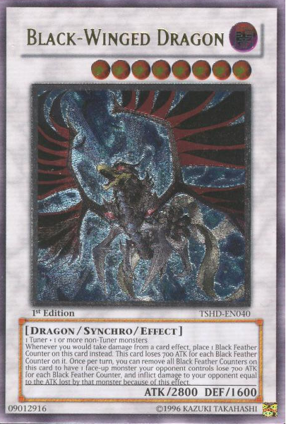 Black-Winged Dragon [TSHD-EN040] Ultimate Rare | Deep Dive Games St. Marys