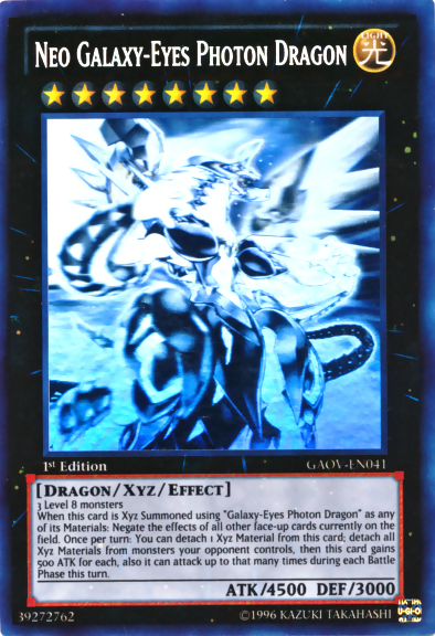 Neo Galaxy-Eyes Photon Dragon [GAOV-EN041] Ghost Rare | Deep Dive Games St. Marys