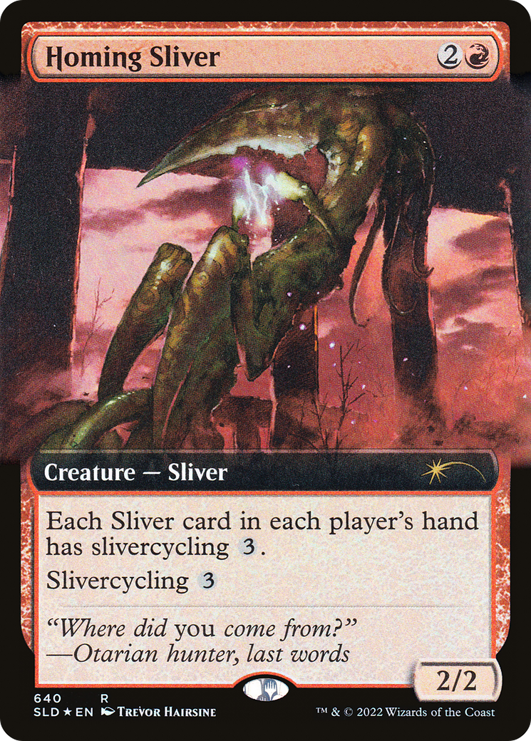 Homing Sliver (Extended Art) [Secret Lair Drop Promos] | Deep Dive Games St. Marys