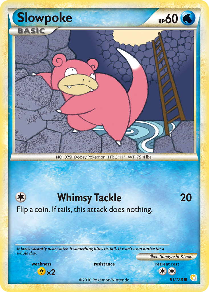 Slowpoke (81/123) [HeartGold & SoulSilver: Base Set] | Deep Dive Games St. Marys