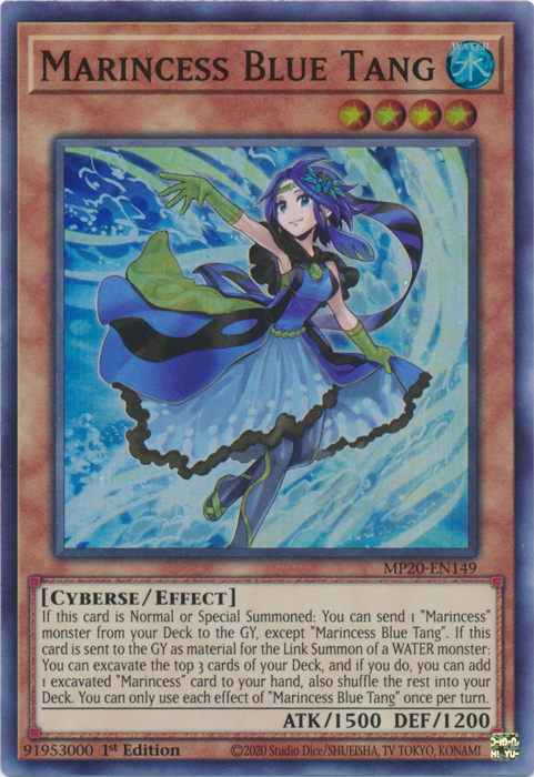 Marincess Blue Tang [MP20-EN149] Super Rare | Deep Dive Games St. Marys
