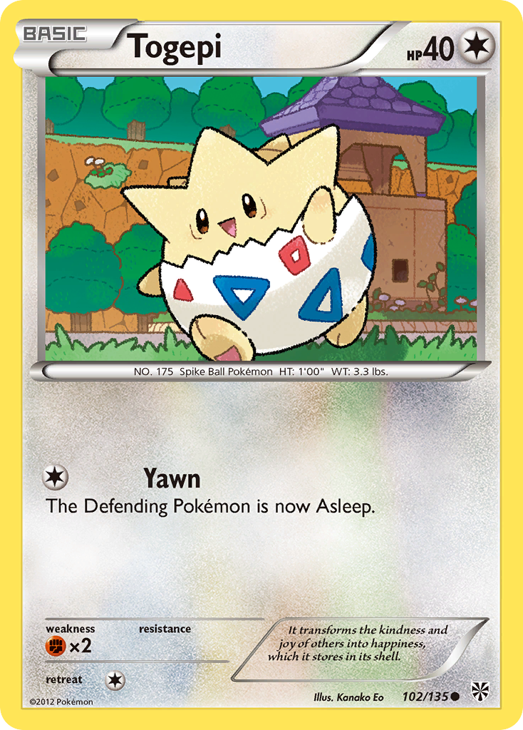 Togepi (102/135) [Black & White: Plasma Storm] | Deep Dive Games St. Marys