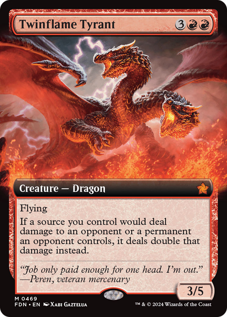 Twinflame Tyrant (Extended Art) [Foundations] | Deep Dive Games St. Marys