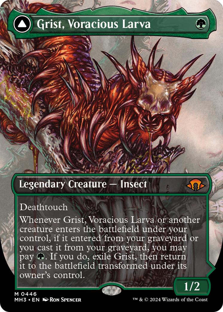 Grist, Voracious Larva // Grist, the Plague Swarm (Borderless) [Modern Horizons 3] | Deep Dive Games St. Marys