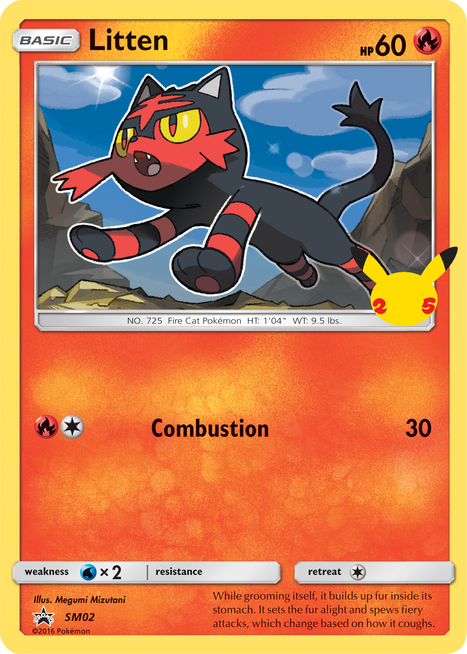 Litten (SM02) (Jumbo Card) [First Partner Pack] | Deep Dive Games St. Marys