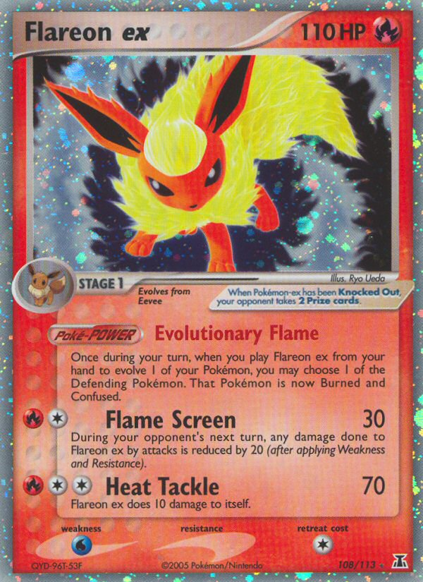 Flareon ex (108/113) [EX: Delta Species] | Deep Dive Games St. Marys