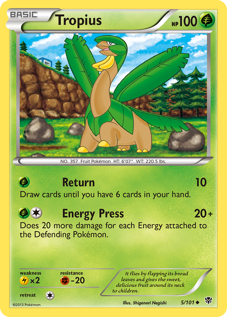 Tropius (5/101) [Black & White: Plasma Blast] | Deep Dive Games St. Marys