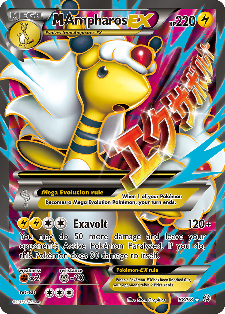 M Ampharos EX (88/98) [XY: Ancient Origins] | Deep Dive Games St. Marys