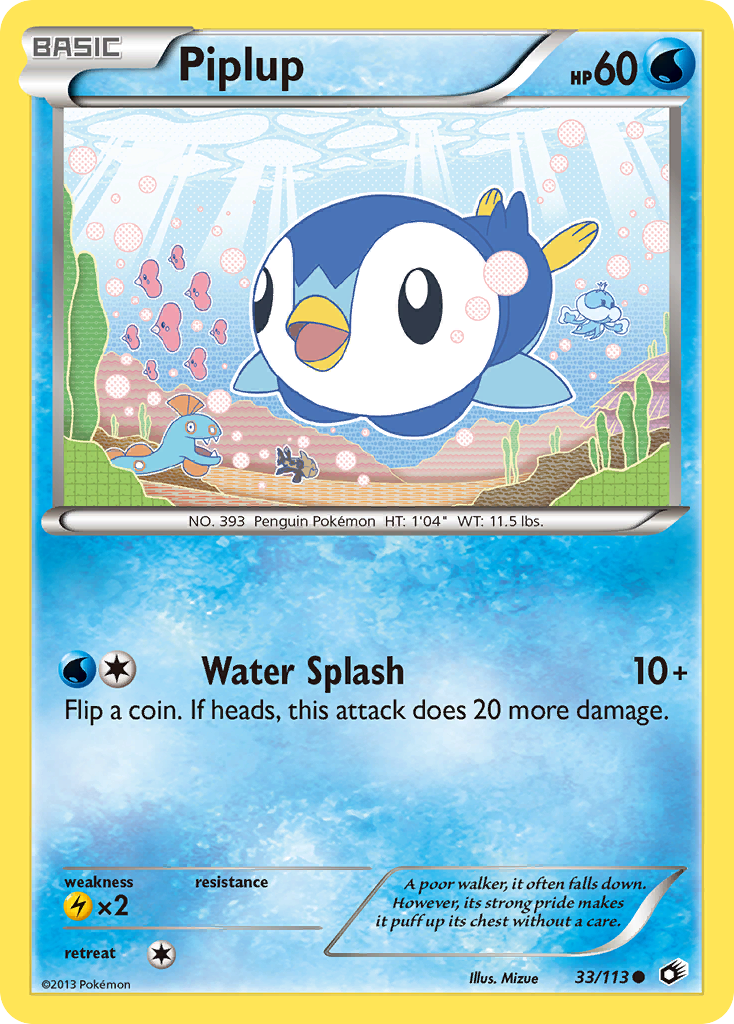 Piplup (33/113) [Black & White: Legendary Treasures] | Deep Dive Games St. Marys