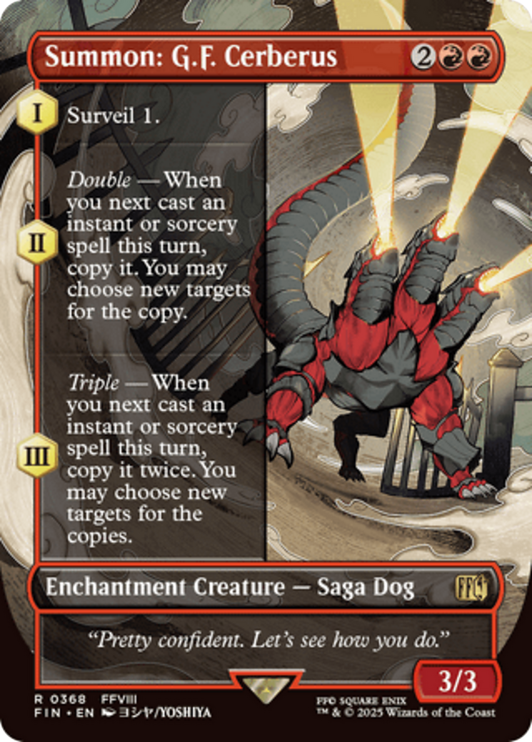 Summon: G.F. Cerberus (Borderless) [FINAL FANTASY] | Deep Dive Games St. Marys