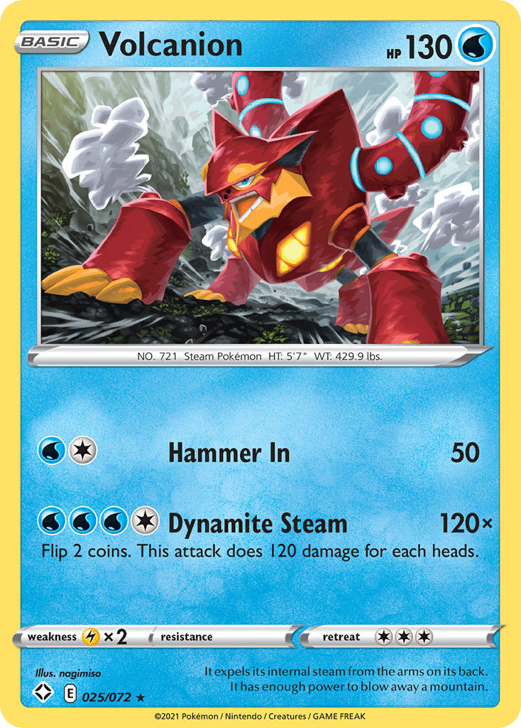 Volcanion (025/072) [Sword & Shield: Shining Fates] | Deep Dive Games St. Marys