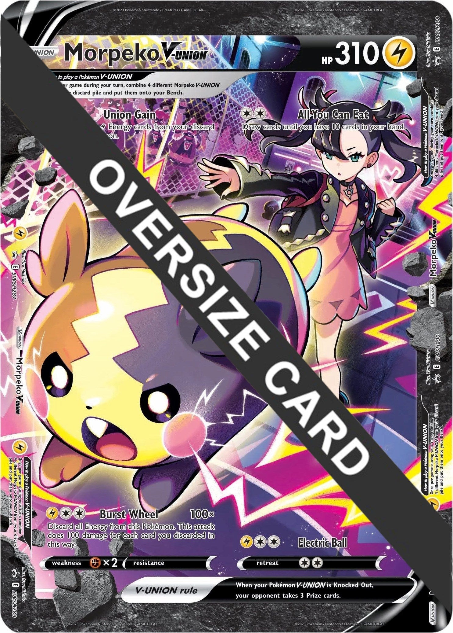 Morpeko V-UNION (SWSH287-290) (Jumbo Card) [Sword & Shield: Black Star Promos] | Deep Dive Games St. Marys