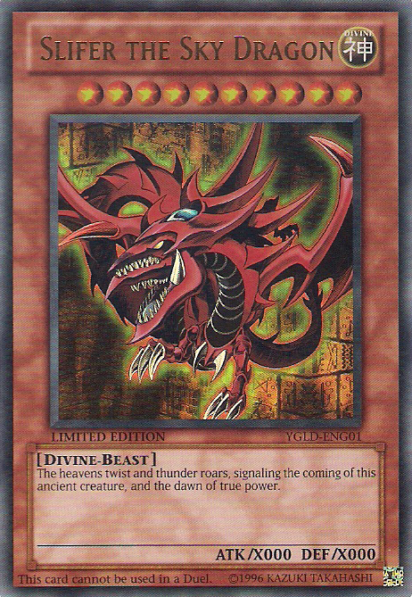 Slifer the Sky Dragon [YGLD-ENG01] Ultra Rare | Deep Dive Games St. Marys