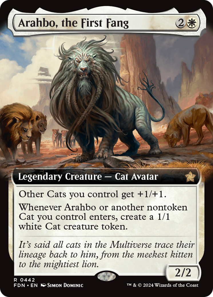 Arahbo, the First Fang (Extended Art) [Foundations] | Deep Dive Games St. Marys