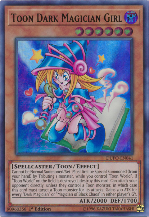 Toon Dark Magician Girl [DUPO-EN041] Ultra Rare | Deep Dive Games St. Marys