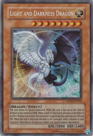 Light and Darkness Dragon [RP02-EN095] Secret Rare | Deep Dive Games St. Marys