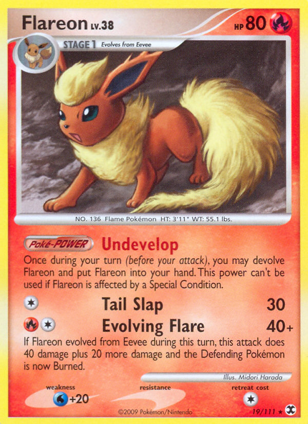 Flareon (19/111) [Platinum: Rising Rivals] | Deep Dive Games St. Marys