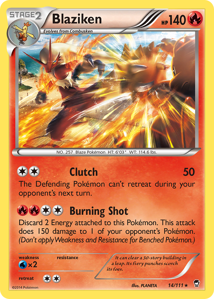 Blaziken (14/111) [XY: Furious Fists] | Deep Dive Games St. Marys