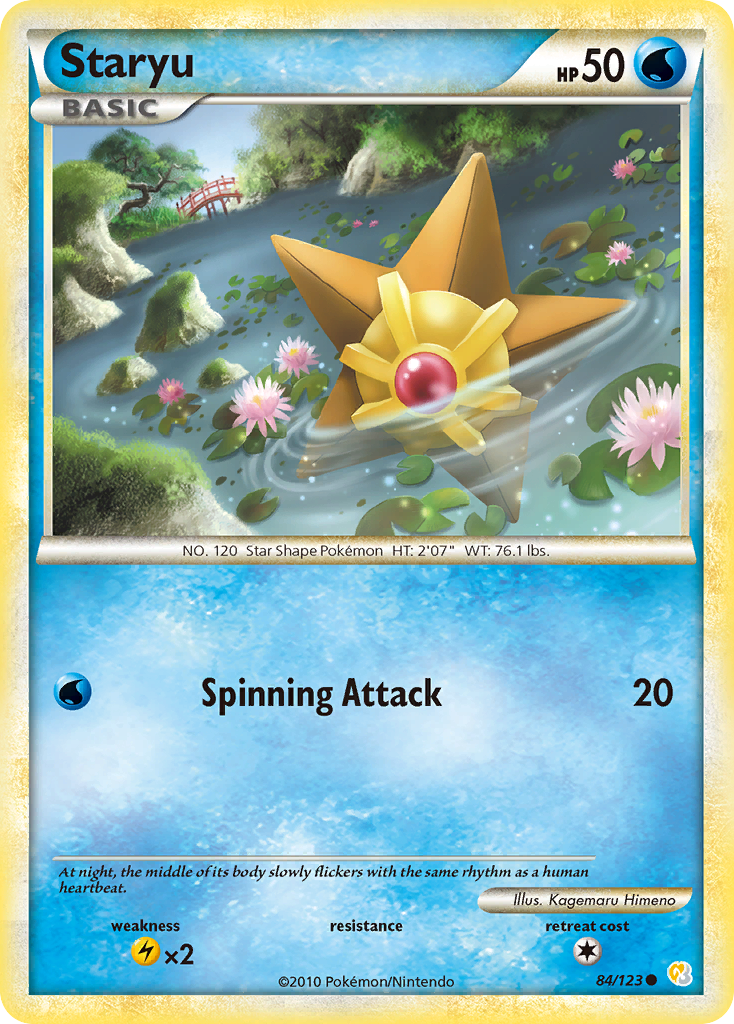 Staryu (84/123) [HeartGold & SoulSilver: Base Set] | Deep Dive Games St. Marys