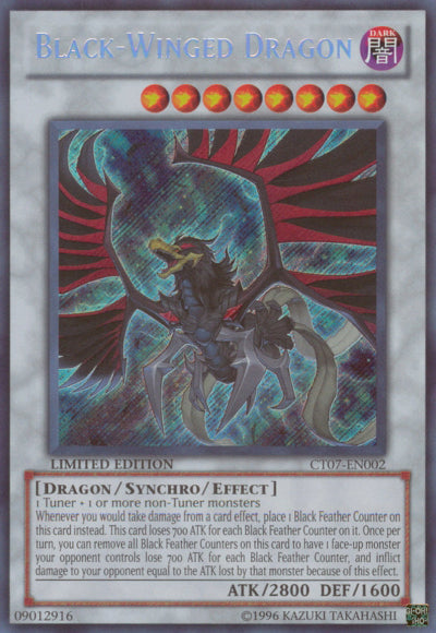 Black-Winged Dragon [CT07-EN002] Secret Rare | Deep Dive Games St. Marys