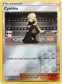 Cynthia (119/156) (Regional Championship Promo) [Sun & Moon: Ultra Prism] | Deep Dive Games St. Marys