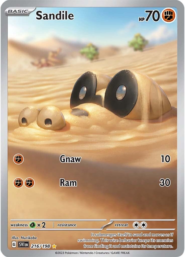 Sandile (216/198) [Scarlet & Violet: Base Set] | Deep Dive Games St. Marys