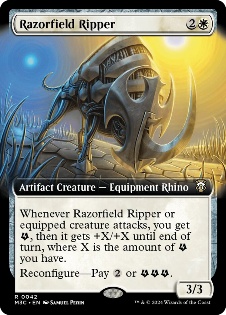 Razorfield Ripper (Extended Art) [Modern Horizons 3 Commander] | Deep Dive Games St. Marys