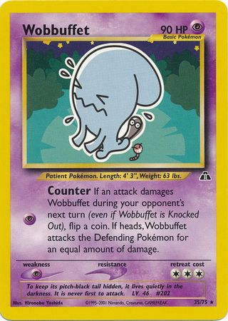 Wobbuffet (35/75) [Neo Discovery Unlimited] | Deep Dive Games St. Marys