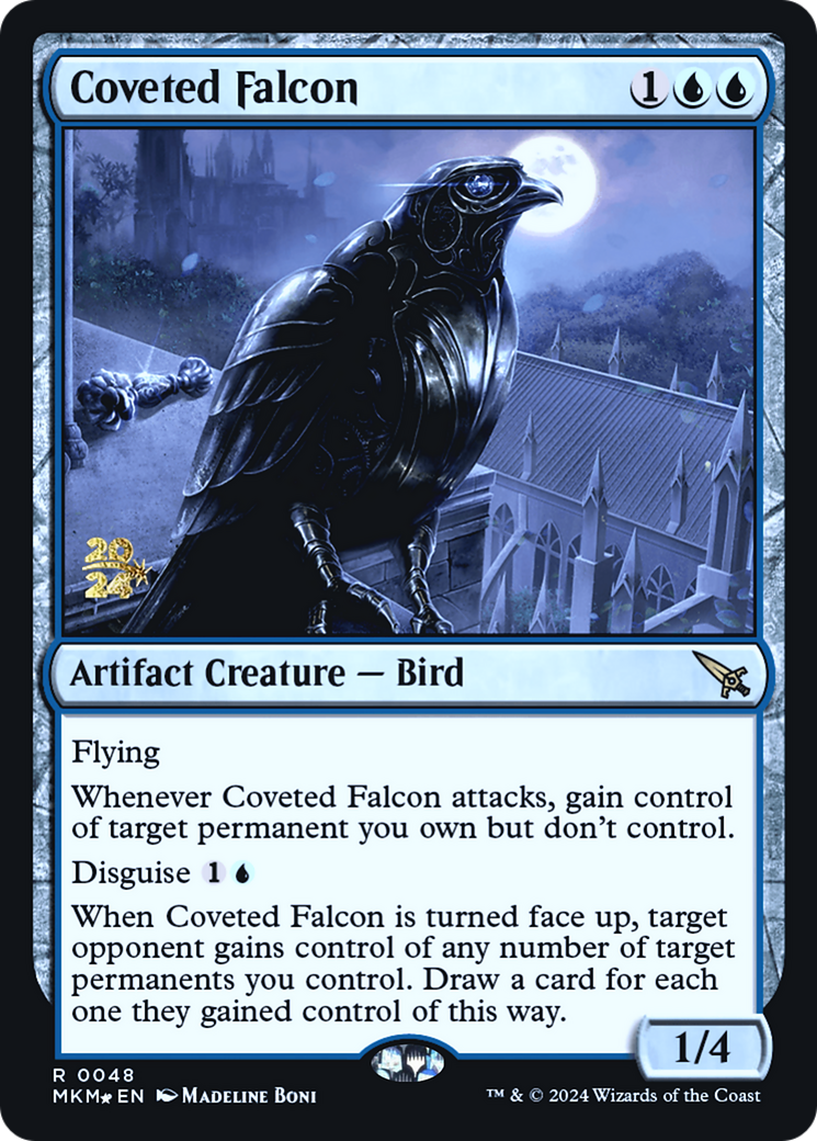 Coveted Falcon [Murders at Karlov Manor Prerelease Promos] | Deep Dive Games St. Marys