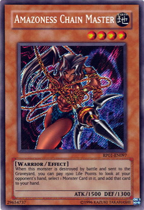 Amazoness Chain Master [RP01-EN097] Secret Rare | Deep Dive Games St. Marys