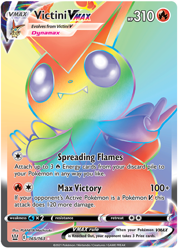 Victini VMAX (165/163) [Sword & Shield: Battle Styles] | Deep Dive Games St. Marys