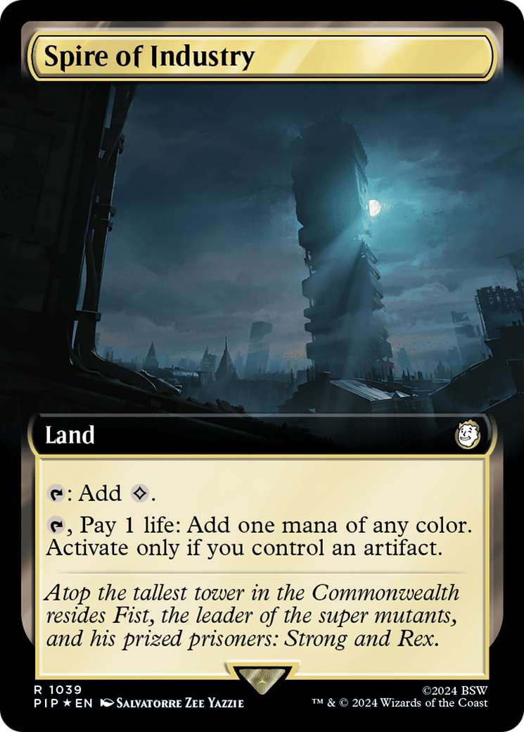 Spire of Industry (Extended Art) (Surge Foil) [Fallout] | Deep Dive Games St. Marys