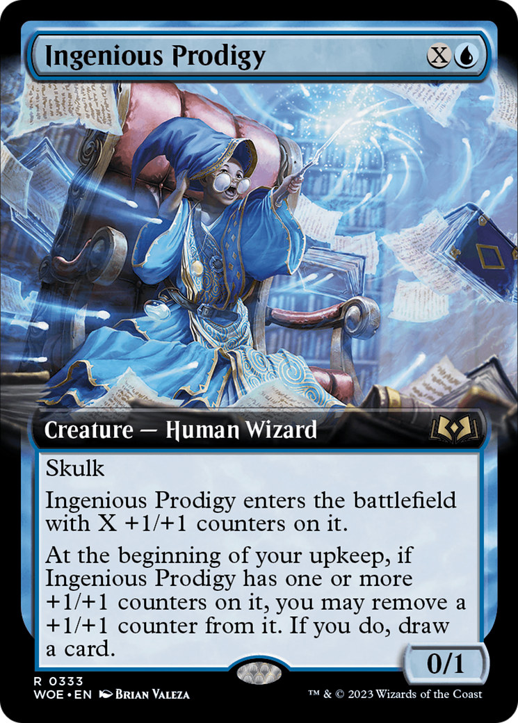 Ingenious Prodigy (Extended Art) [Wilds of Eldraine] | Deep Dive Games St. Marys