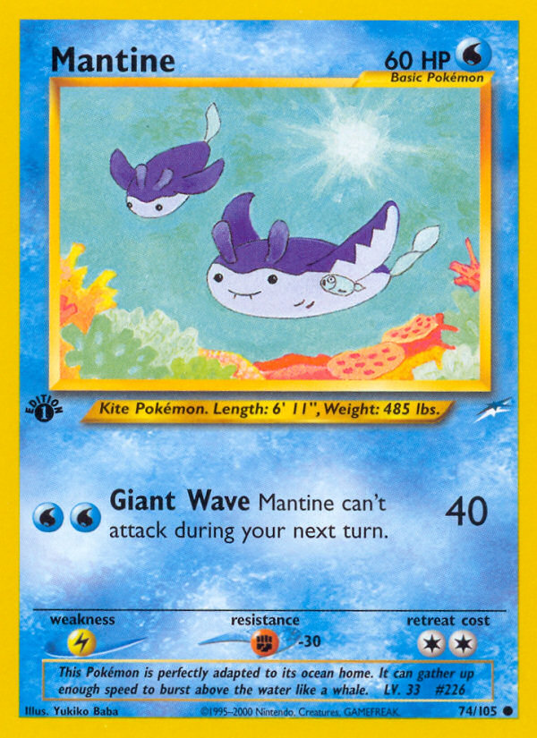 Mantine (74/105) [Neo Destiny 1st Edition] | Deep Dive Games St. Marys